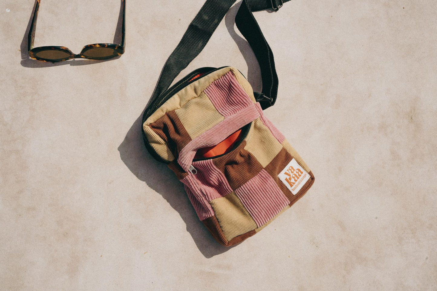 MWILI crossbody bags (pink+brown+tan)