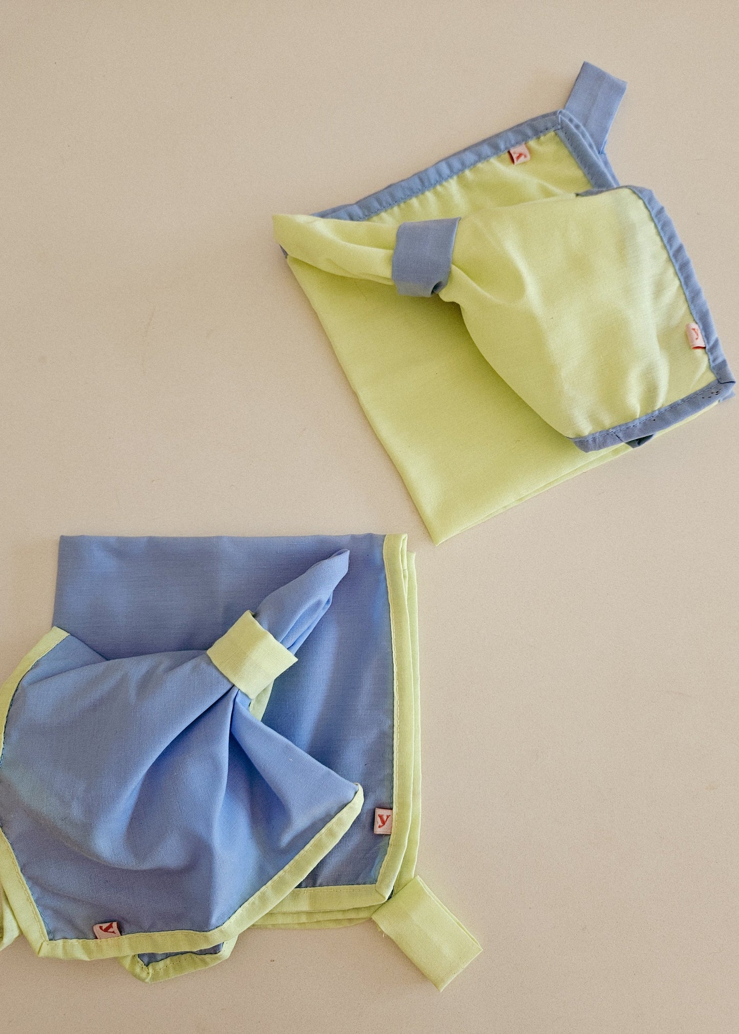 RANGI napkins (pale mint green + light blue)