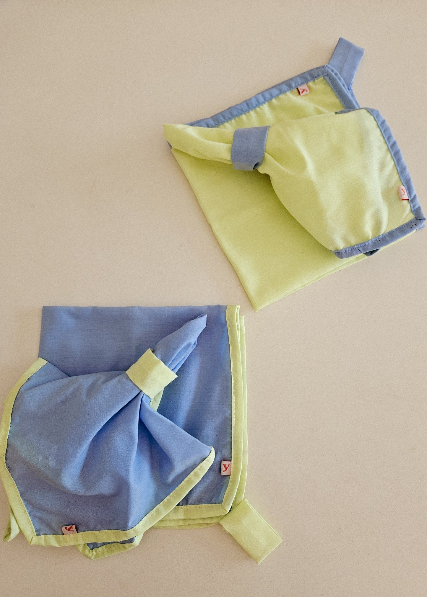 RANGI napkins (pale blue + pale mint green)