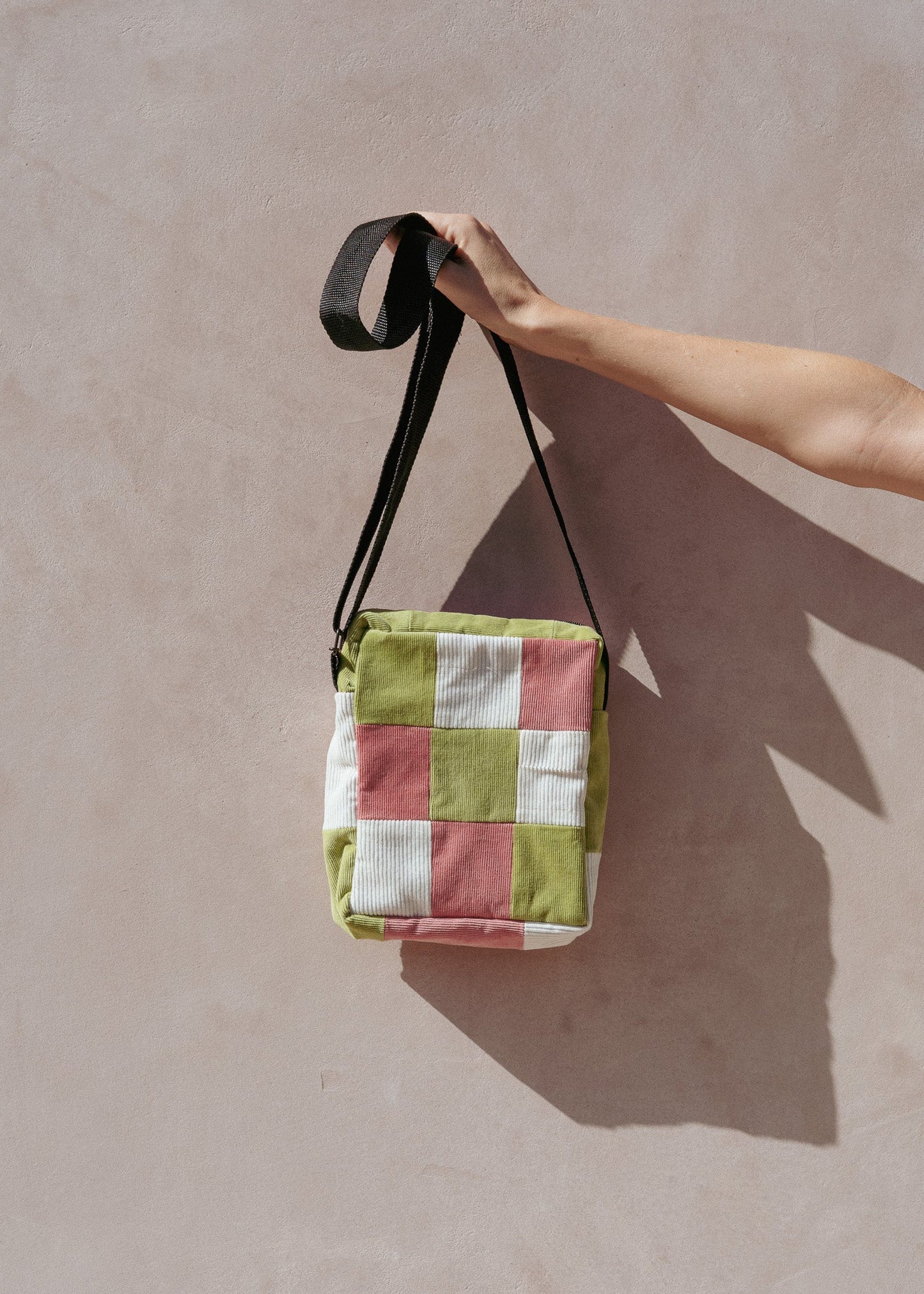MWILI cross-body bag (Lime Green + Pink + White)