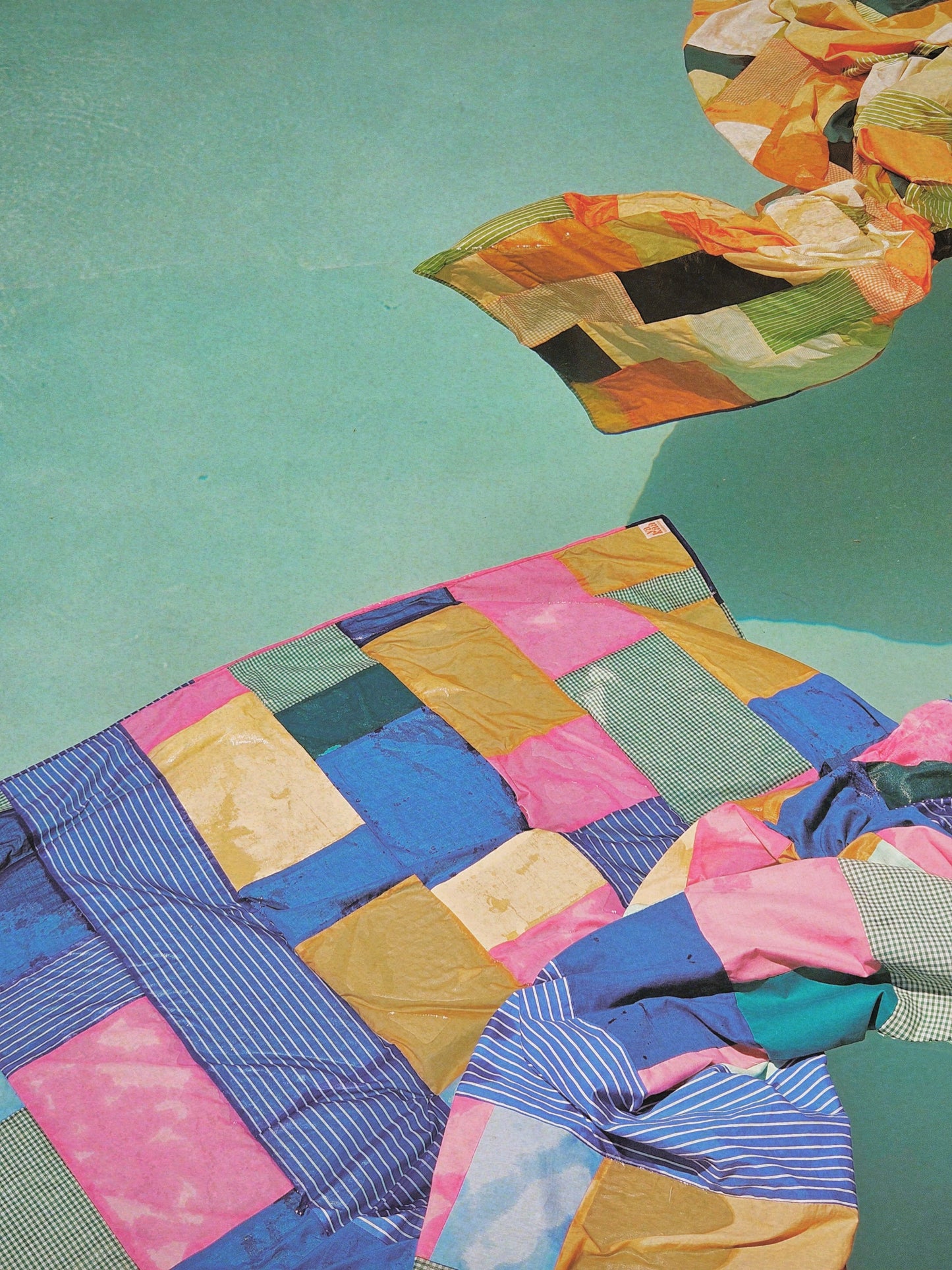 YAKAA patchwork textile (pink+blue)