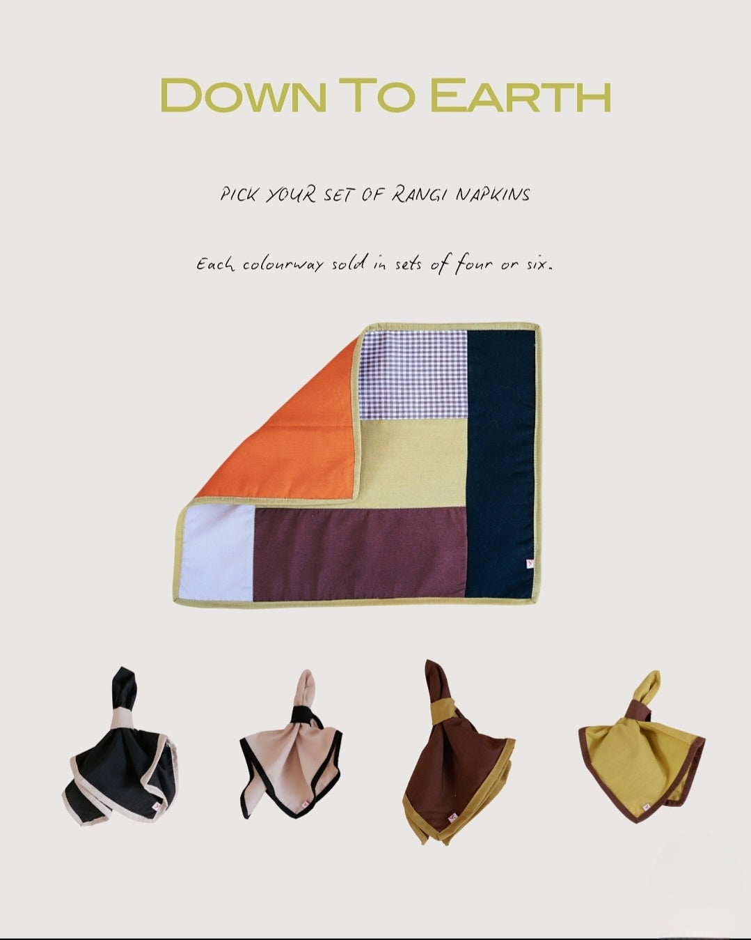 DOWN TO EARTH placemats (set of 6)