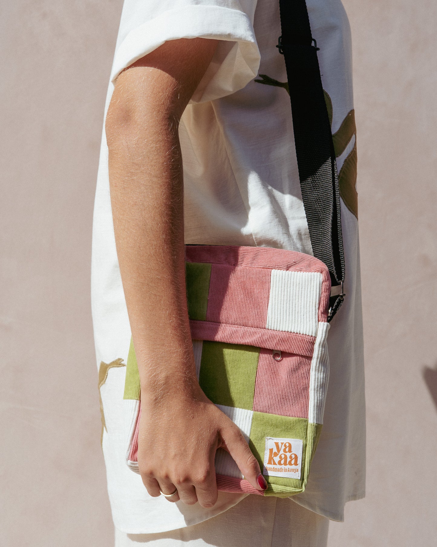 MWILI cross-body bag (lime green+pink+white)