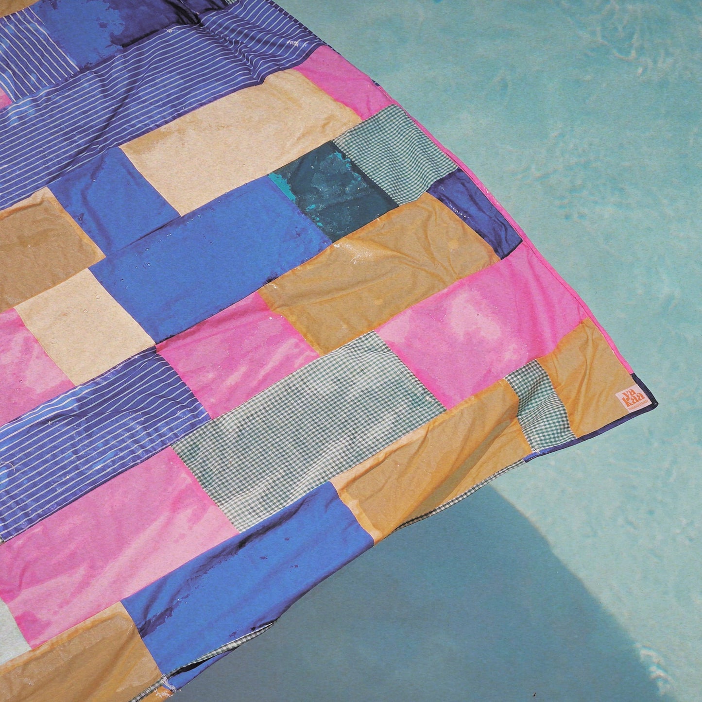YAKAA patchwork textile (pink+blue)