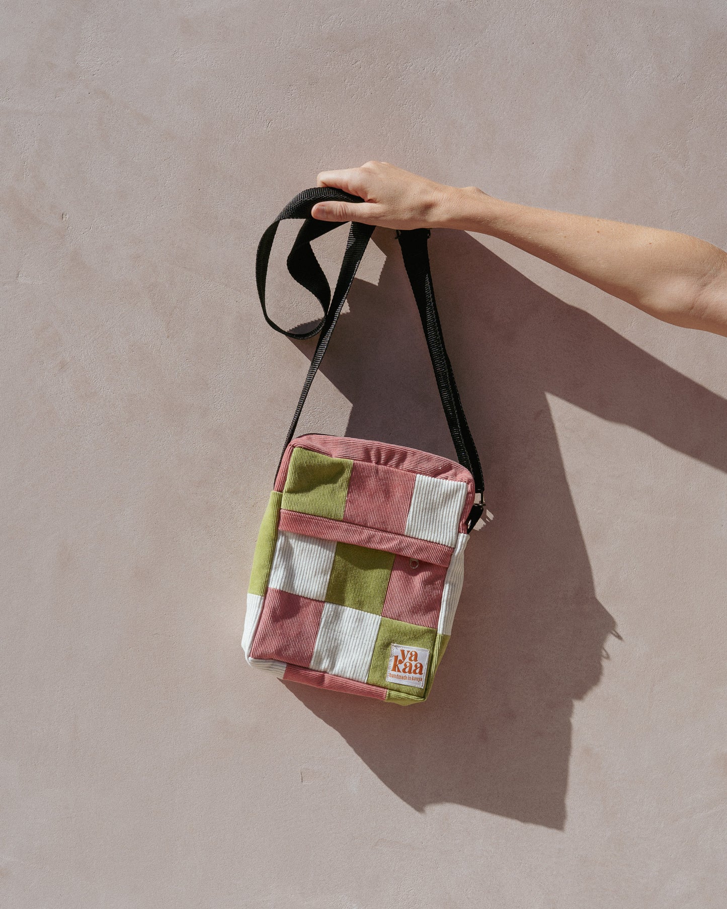 MWILI cross-body bag (lime green+pink+white)