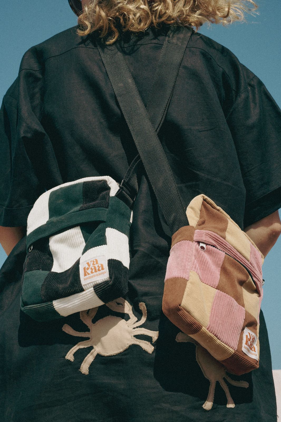 MWILI crossbody bags (green+white+black)