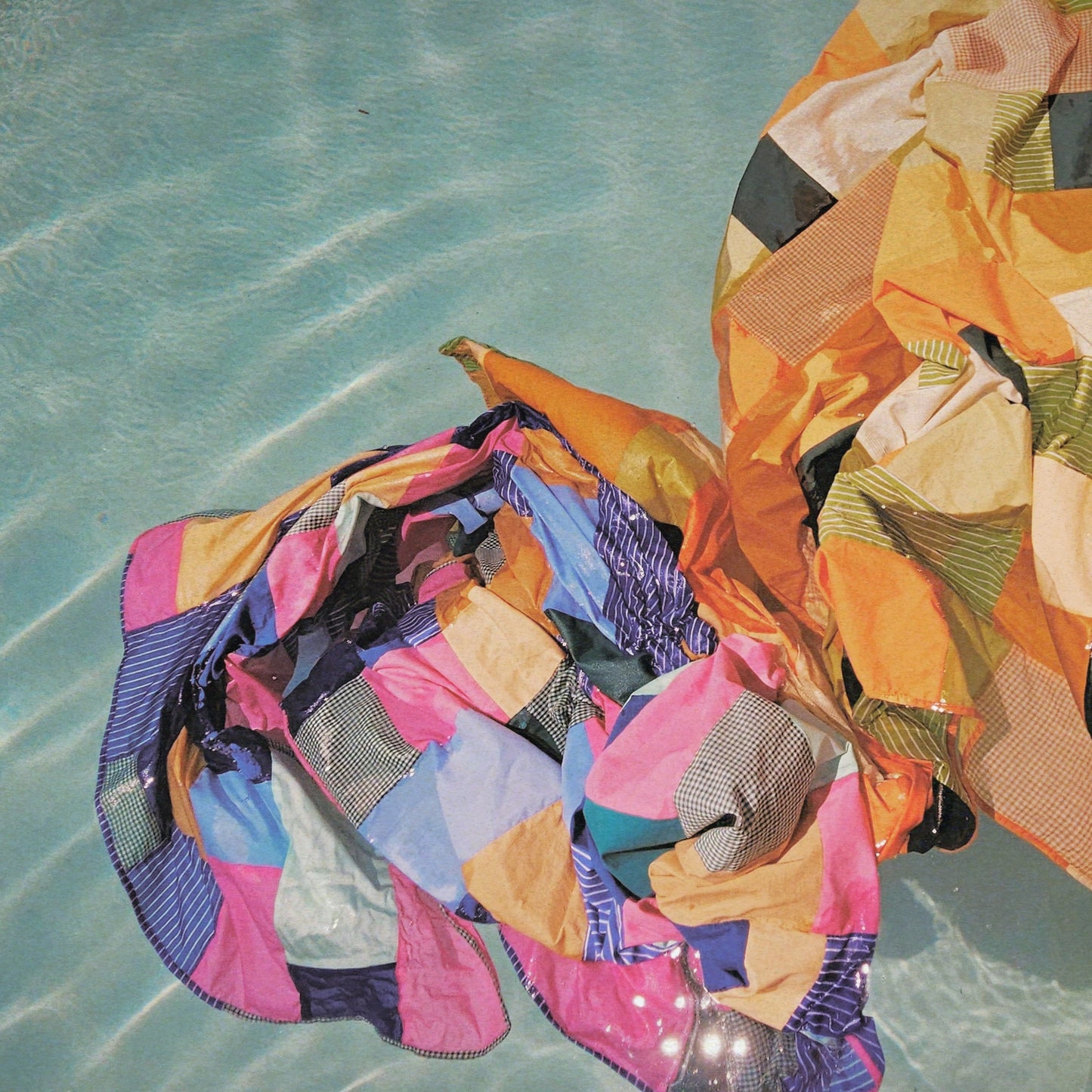YAKAA patchwork textile (pink+blue)