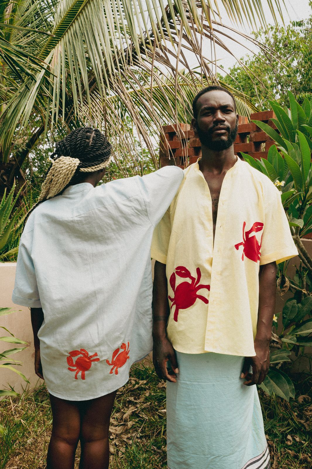 KAA shirt (pale blue+orange crabs)
