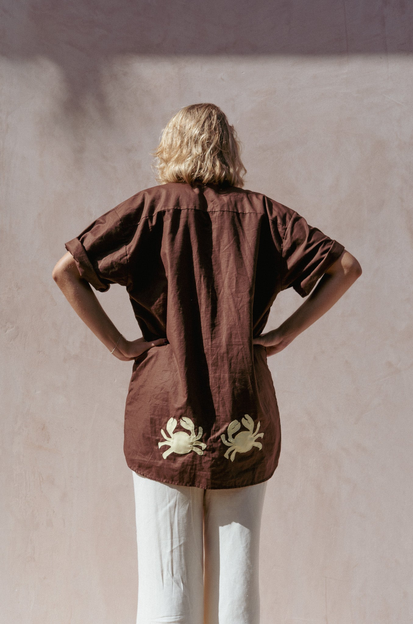 KAA shirt (brown + pale yellow crabs)