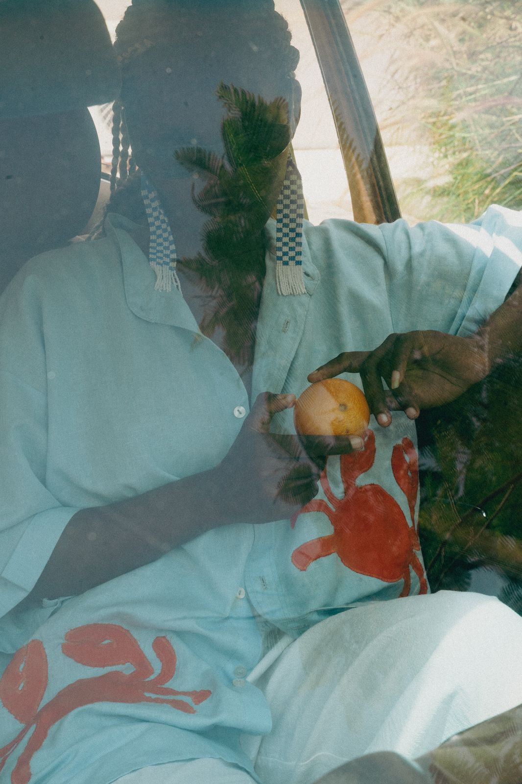 KAA shirt (pale blue+orange crabs)