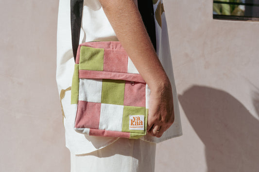 MWILI cross-body bag (lime green+pink+white)