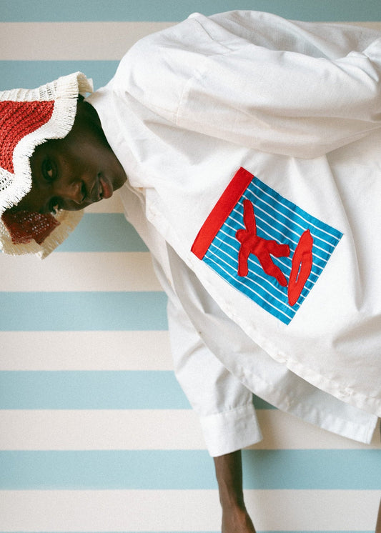 STAREHE shirt+shorts set (white)