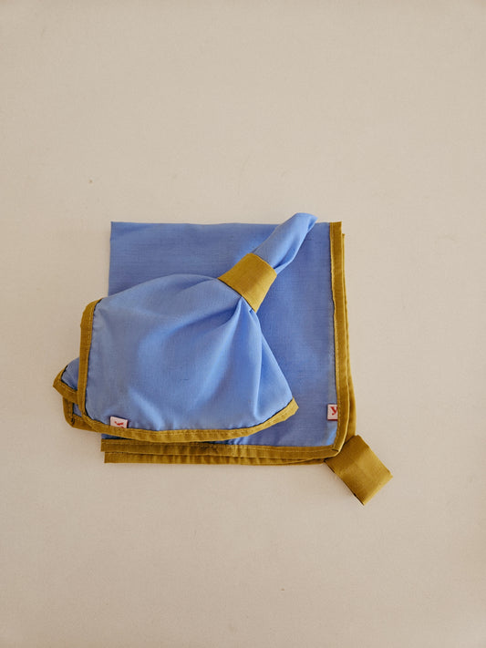 RANGI napkins (pale blue + olive green)