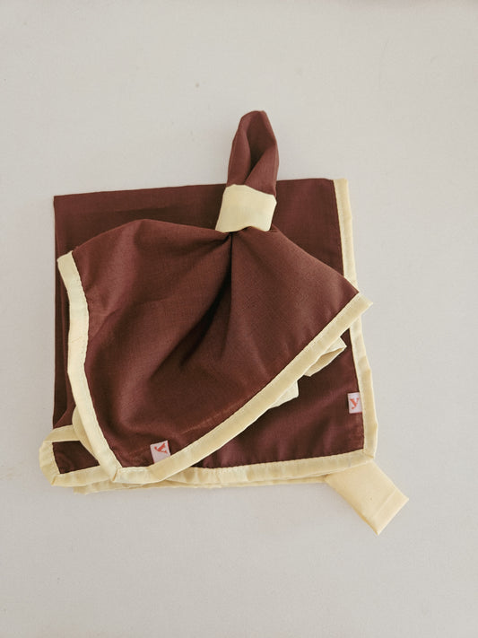 RANGI napkins (brown + pale yellow)