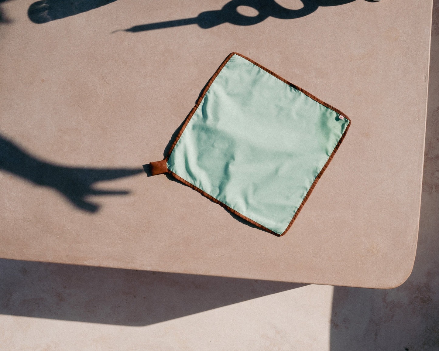 R A N G I napkins (mint green + brown)