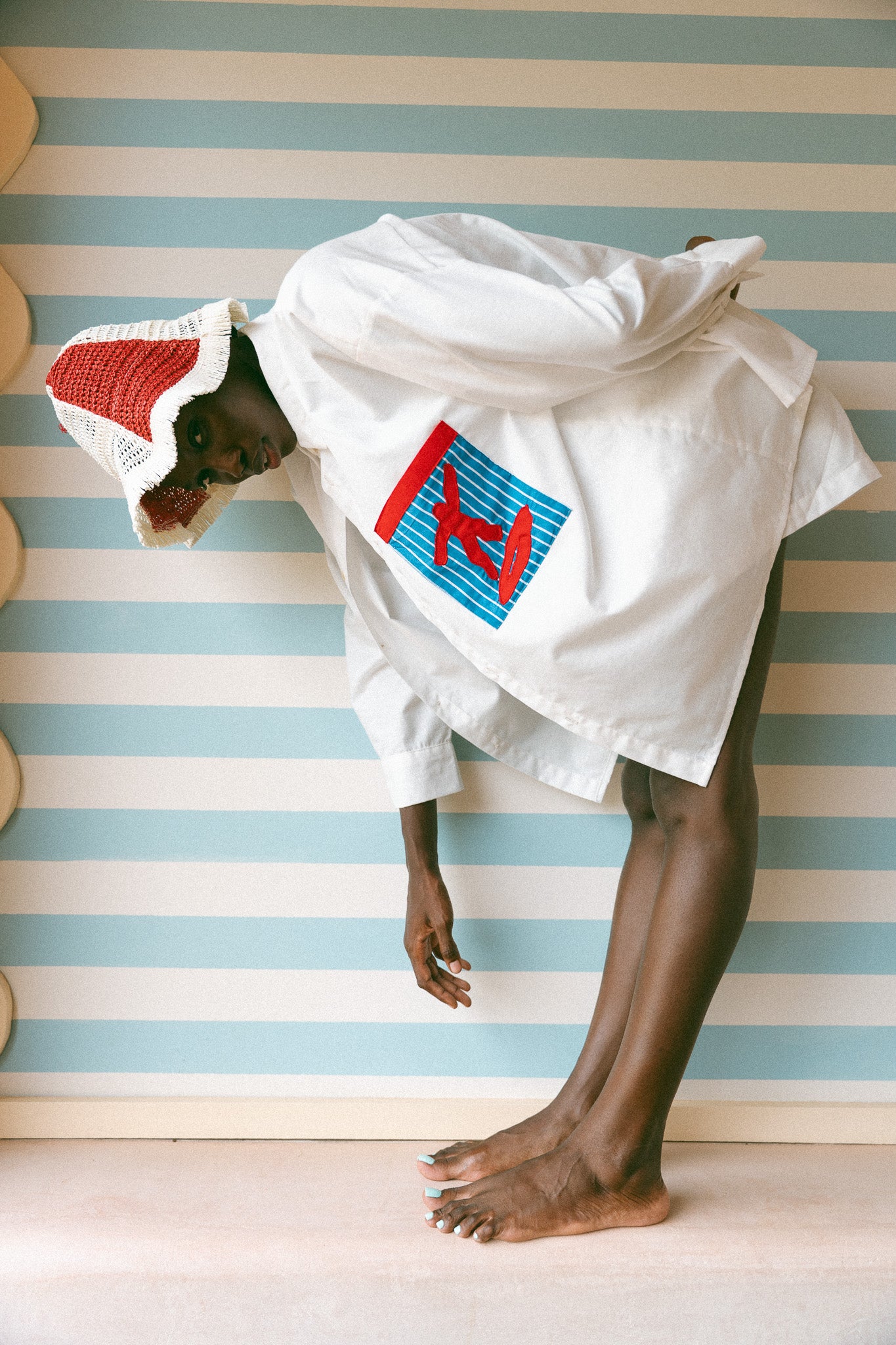 STAREHE shirt+shorts set (white)