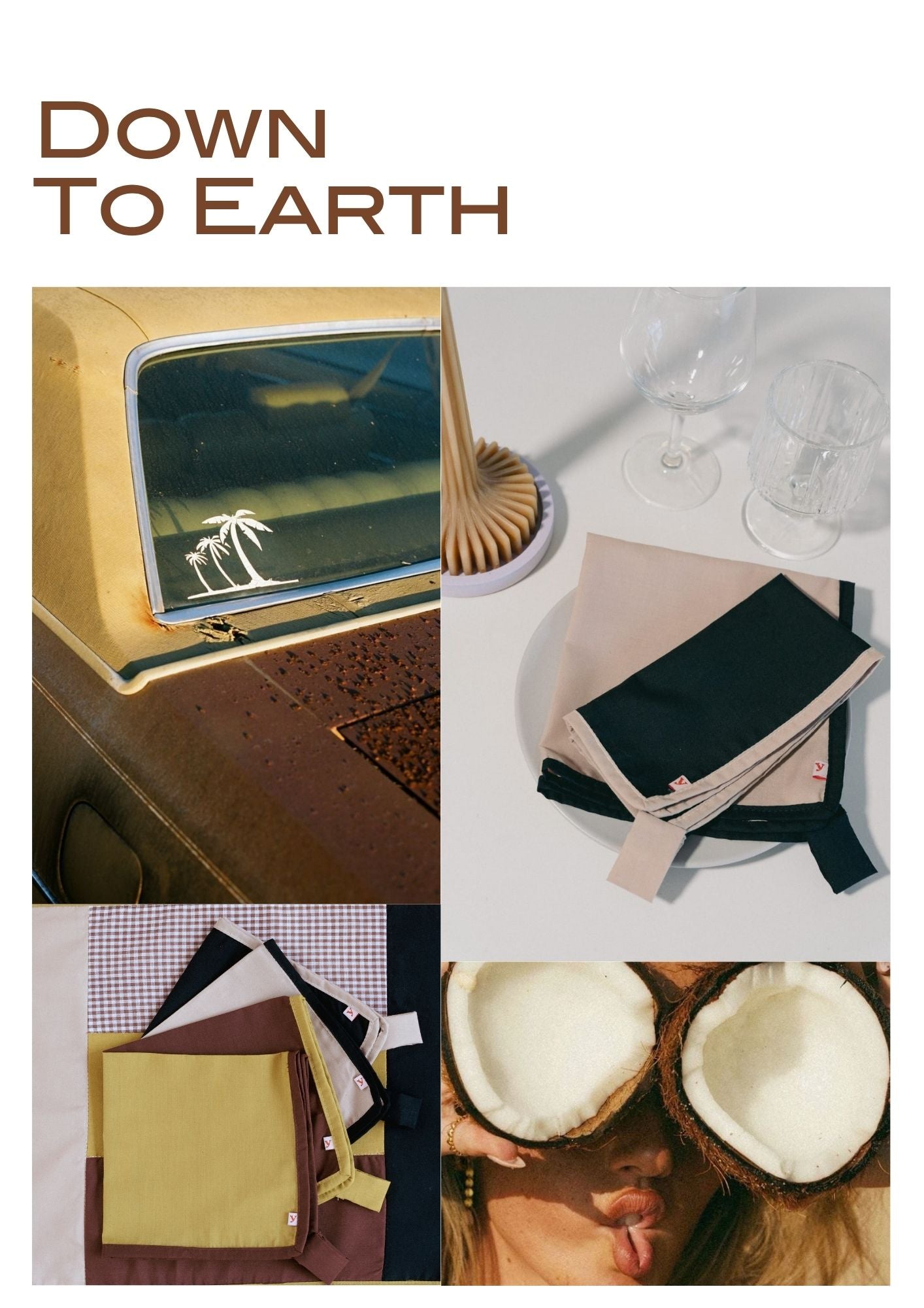 DOWN TO EARTH placemats (set of 6)