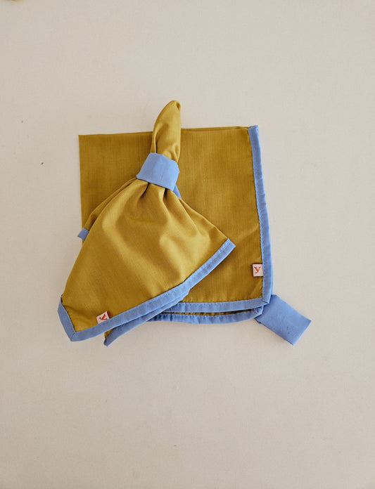 RANGI napkins (olive green + pale blue)
